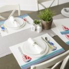 Alternate image 1 for DII Set of 6 Fabric Placemats - Sailboats