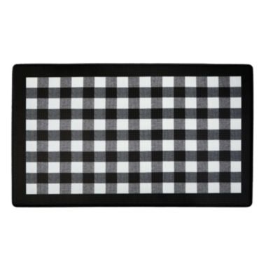 black and white kitchen floor mats
