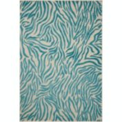 Nourison Aloha ALH04 Blue Indoor/Outdoor Area Rug - 9'6" x 13'