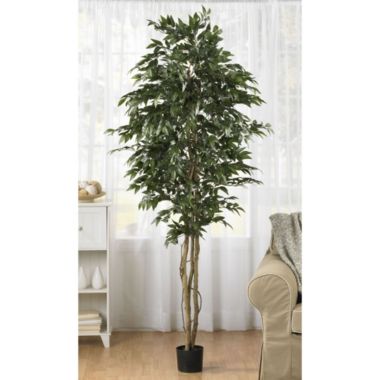 Nearly Natural 6&#39; Smilax Silk Artificial Tree with Black Pot. View a larger version of this product image.