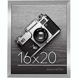 Americanflat 16x20 Poster Frame in Silver - Composite Wood with Polished Plexiglass - Horizontal and Vertical Formats for Wall with Included Hanging Hardware
