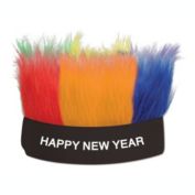 Beistle Party Decorative Happy New Year Hairy Headband - 12 Pack, (1/Card)