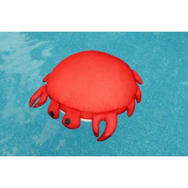 The Pool Supply Shop 30" Sandy Seaside Rider Stuffed Floating Crab Swimming Pool Pillow. View a larger version of this product image.