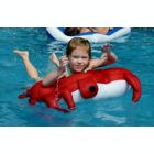 Alternate image 2 for The Pool Supply Shop 30" Sandy Seaside Rider Stuffed Floating Crab Swimming Pool Pillow