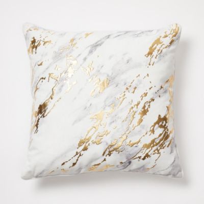 Dormify Metallic Marble Throw Pillow 20" x 20" Gold