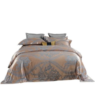 Dolce Mela Home Decorative Dm803Q Queen Size Duvet Cover Set Jacquard Top & 100% Cotton Inside. View a larger version of this product image.