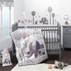 Alternate image 0 for Bedtime Originals Elephant Love Gray 3-Piece Nursery Baby Crib Bedding Set