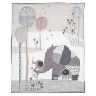 Alternate image 2 for Bedtime Originals Elephant Love Gray 3-Piece Nursery Baby Crib Bedding Set