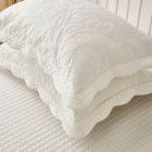 Alternate image 3 for MarCielo 2-Piece 100% Cotton Quilted Pillow Shams Embroidered Farmhouse Pillow Shams