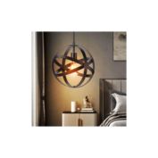 Infinity Merch Farmhouse Rustic Pendant Light,Vintage Black Finish Metal Shade
