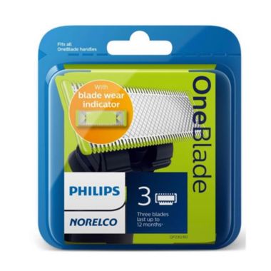 Philips Norelco QP230/80 OneBlade Replacement Blades, 3 Count. View a larger version of this product image.