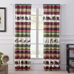 Greenland Home Fashions Barefoot Bungalow Yosemite Window Panel Pair - 42x84