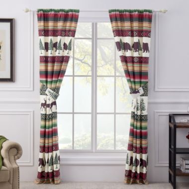 Greenland Home Fashions Barefoot Bungalow Yosemite Window Panel Pair - 42x84", Campfire. View a larger version of this product image.