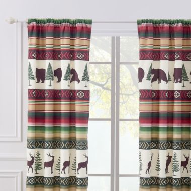 Greenland Home Fashions Barefoot Bungalow Yosemite Window Panel Pair - 42x84", Campfire. View a larger version of this product image.