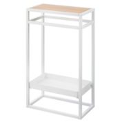 mDesign Modern Narrow Toilet Paper Roll 2-Tier Holder Stand