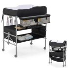 Alternate image 0 for Slickblue Portable Baby Changing Table with Wheels and 4-position Adjustable Heights
