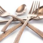 Alternate image 2 for MegaChef Baily 20 Piece Flatware Utensil Set, Stainless Steel Silverware Metal Service for 4 in Rose Gold