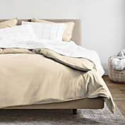 Bare Home 100% Organic Cotton Duvet Cover Set - Smooth Sateen Weave - Warm & Luxurious - Eco-friendly (French Beige, Full/Queen)