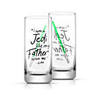 Alternate image 0 for JoyJolt Star Wars New Hope Luke Skywalker Green Lightsaber Tall Drinking Glass - 14.2 oz - Set of 2