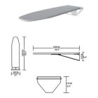 Alternate image 3 for Infinity Merch Ironing Board Wall Mounted Rotating Grey