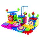 Alternate image 2 for Krazy Gears Gear Building Toy Set - Interlocking Learning Blocks & Motorized Spinning Gears - 81 Piece Set