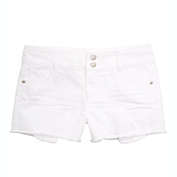 Epic Threads Big Girl&#39;s Frayed Hem Denim Shorts White Size 8