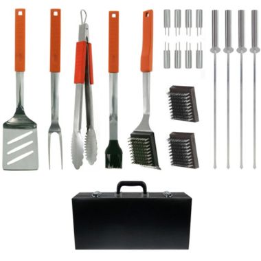 Mr. Bar-B-Q 20 Piece Stainless Steel Barbecue Tool Set with Carrying Case 94006Y. View a larger version of this product image.