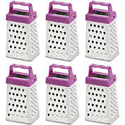 Juvale Novelty Mini Stainless Steel Cheese Grater Set (1.5 x 2.9 x 1.15 Inches, 6 Pack)