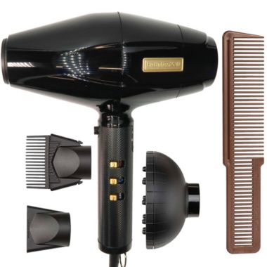 BaBylissPRO BLACKFX High-Performance Turbo Dryer + Wahl Professional Large Styling 3191-2501 Comb. View a larger version of this product image.