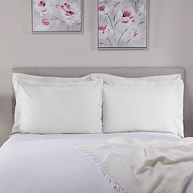 SHOPBEDDING White Pillow Sham, King Size Pillow Cover Decorative Tailored Pillowcase Set of 2 By Blissford. View a larger version of this product image.
