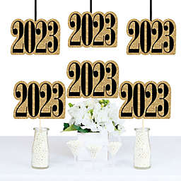 Big Dot of Happiness Gold Tassel Worth The Hassle - 2022 Graduation Decorations DIY Party Essentials - Set of 20