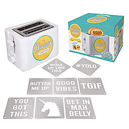 CucinaPro 2-Slot Impression Toaster with 8 Interchangable Happy Morning Novelty Design Plates - Make Breakfast Happy! Fun Gift