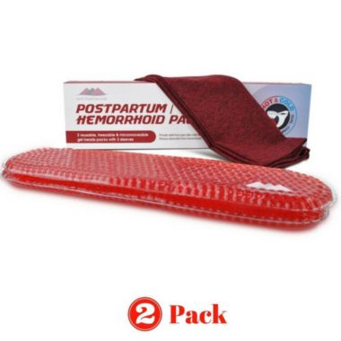 Hemorrhoid and Perineal Gel Bead Ice Compress by FOMI Care 2 Pack, 3 Sleeves Hot and Cold Pack for Hemorrhoid Treatment & Postpartum Pain Relief Heating and Cooling Maternity Pads. View a larger version of this product image.