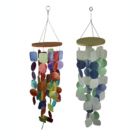 Alternate image 0 for Things2Die4 Set of 2 Capiz Shell Wind Chimes for Garden Patio Yard Coastal and Multicolor 26 Inches High Outdoor Décor