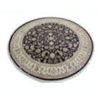 Alternate image 1 for Dark Navy Floral 7X7 Indo-Nain Oriental Round Rug