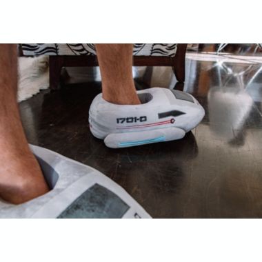 Star Trek  The Next Generation Shuttlecraft 3D Slippers For Adults   Starfleet-Themed Plush, Lightweight House Shoe With Non-Slip Sole   Comfortable Loungewear For Home. View a larger version of this product image.