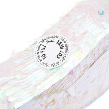 Blue Panda Iridescent Foil White Swan Pinata for Girls Princess Theme Birthday Party Decorations (Small, 16.25 x 14 x 3 In). View a larger version of this product image.