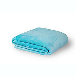 Thera kids weighted blanket in aqua color - Machine wash soft to touch premium quality - Non toxic leak free cooling glass beads - For stress, sleep, and anxiety relief - For calmer days and nights.