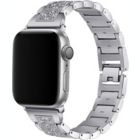 Alternate image 0 for Worryfree Gadgets Metal Band with Rhinestones for Apple Watch Band 38/40/41mm, 42/44/45mm iWatch Series 8 7 6 5 4 3 2 1 & SE - 42/44/45mm - Silver