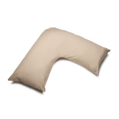 10 x Percale V Shape Cotton Orthopedic /Nursing/ Pregnancy Pillowcases Brown 
