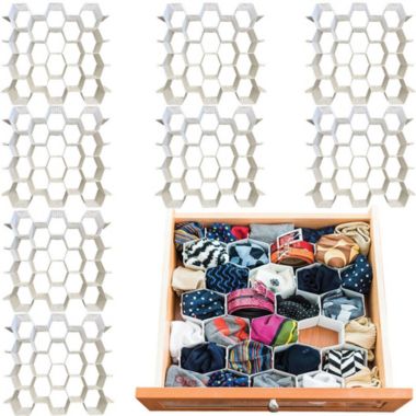 Kitcheniva Drawer Organizer-Divider-Sock-Belt-Scarf-Underwear, Set of 8. View a larger version of this product image.