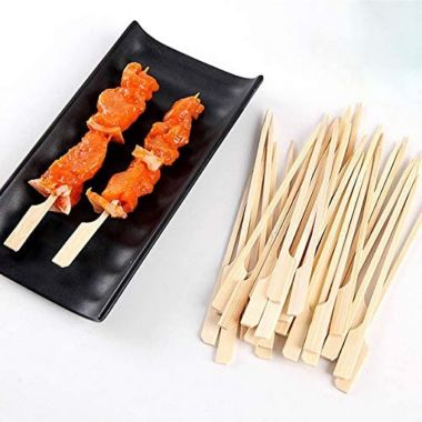 Noa Store Bamboo Skewers 4 Inch, Wooden Paddle Picks, Skewers For Appetizers, Cocktail. View a larger version of this product image.