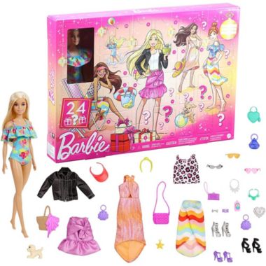 Barbie advent calendar with barbie doll, 24 surprises including trendy  clothing & accessories | bed bath & beyond
