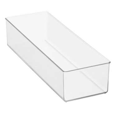 mDesign Plastic Drawer Organizer Bin for Closets - Clear. View a larger version of this product image.