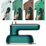 Infinity Merch Mini Electric Clothes Steamer in Dark Green