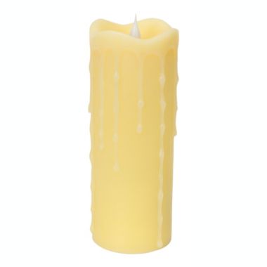 Melrose Decorative Simplux Led Dripping Candle W/Moving Flame (Set Of 2) 3"D X 7"H. View a larger version of this product image.