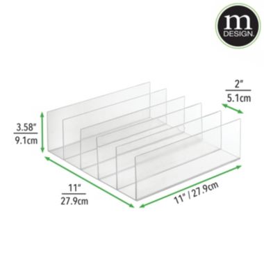 mDesign Plastic Divided Purse Storage Organizer for Closets. View a larger version of this product image.