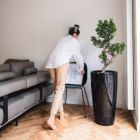 Alternate image 1 for Lechuza USA 30" Black Rondo Planter with Water Reservoir