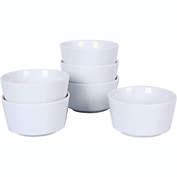 KOVOT Set of 6 Porcelain Stackable 12-Ounce Bowls   Oven Safe Serving Bowls
