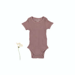 Lovely Littles The Forest Love Short Sleeve Onesies - Coral Pink - 12m